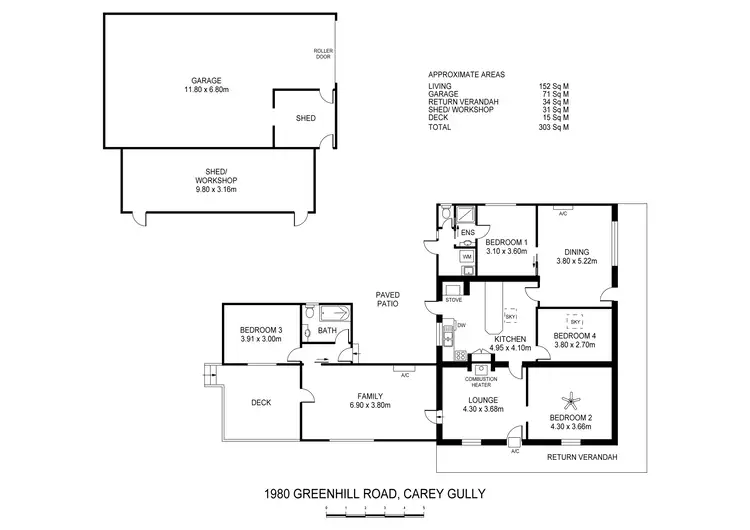 Floorplan of Homely house listing, 1980 Greenhill Road, Carey Gully SA 5144