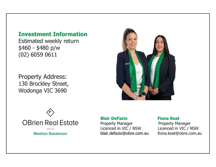 Floorplan of Homely house listing, 130 Brockley Street, Wodonga VIC 3690