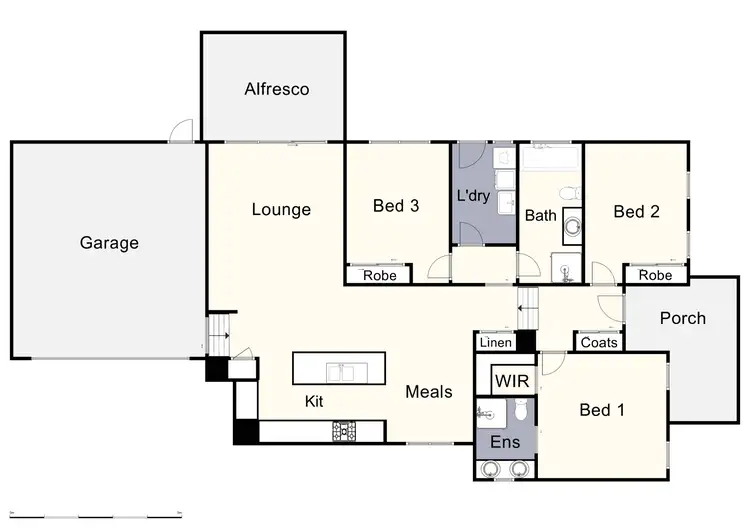 Floorplan of Homely townhouse listing, 1/ 99 Forest Road, Ferntree Gully VIC 3156