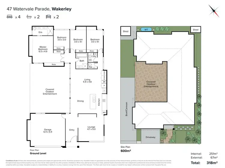 Floorplan of Homely house listing, 47 Watervale Parade, Wakerley QLD 4154