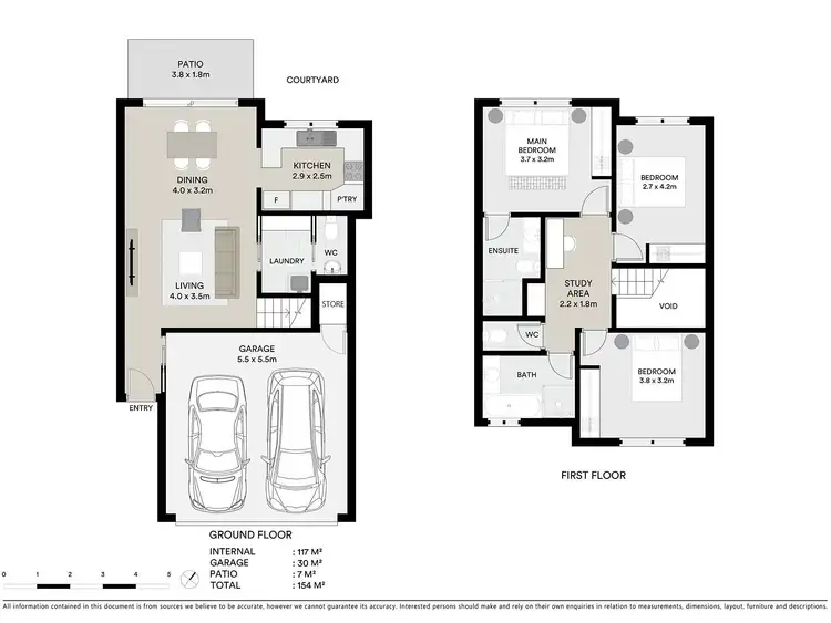 Floorplan of Homely townhouse listing, 2/2 Urambi Court, Mountain Creek QLD 4557