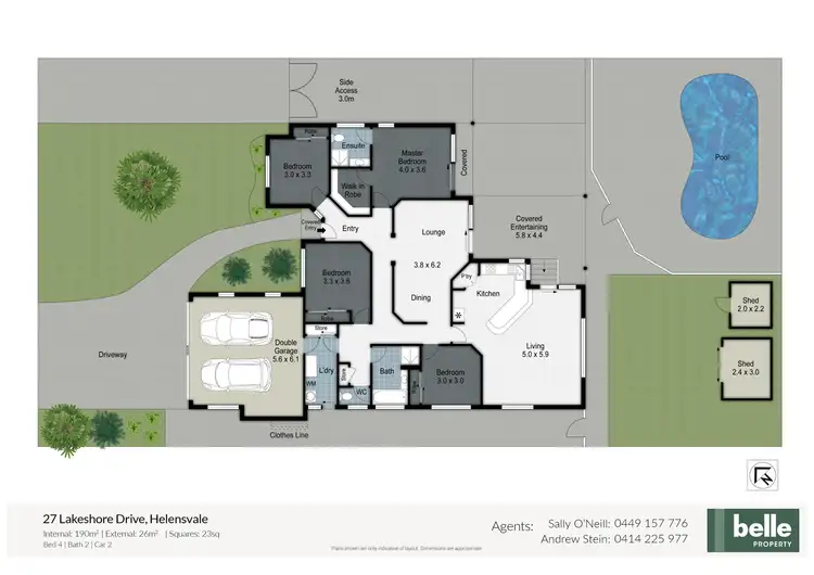 Floorplan of Homely house listing, 27 Lakeshore Drive, Helensvale QLD 4212