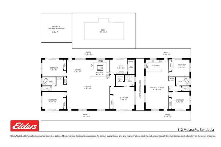 Floorplan of Homely rural property listing, 112 Mulara Road, Bondoola QLD 4703