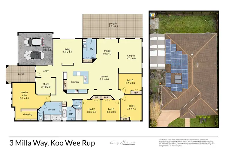 Floorplan of Homely house listing, 3 Milla Way, Koo Wee Rup VIC 3981
