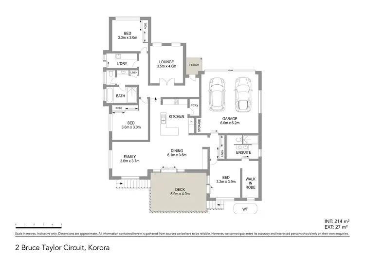Floorplan of Homely house listing, 2 Bruce Taylor Circuit, Korora NSW 2450