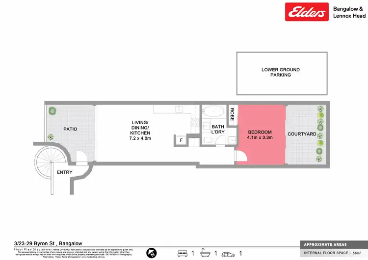 Floorplan of Homely apartment listing, 3/23-29 Byron Street, Bangalow NSW 2479