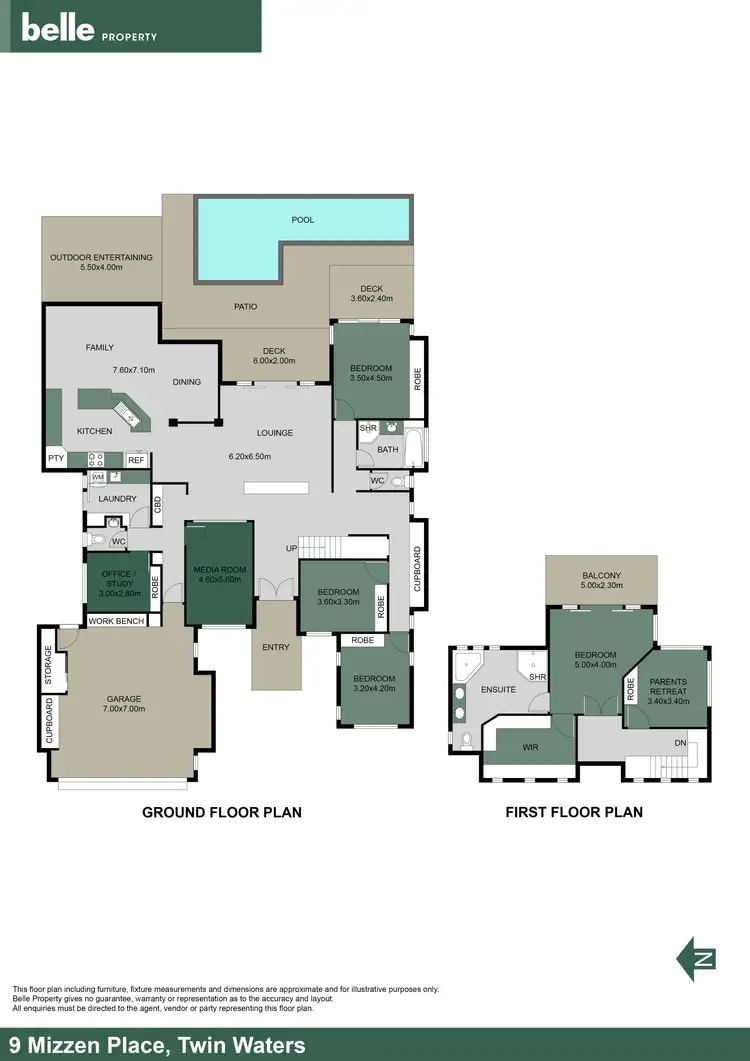 Floorplan of Homely house listing, 9 Mizzen Place, Twin Waters QLD 4564