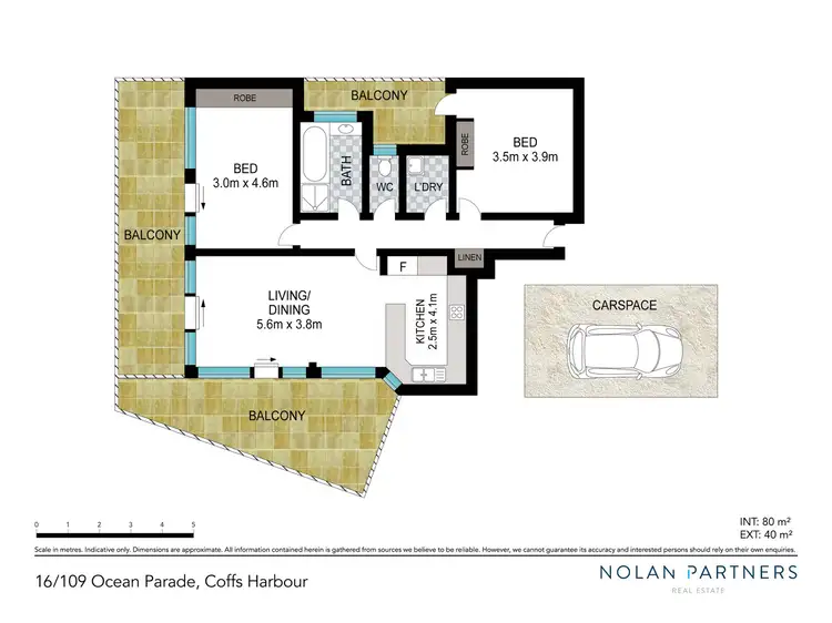 Floorplan of Homely apartment listing, 16/109 Ocean Parade, Coffs Harbour NSW 2450