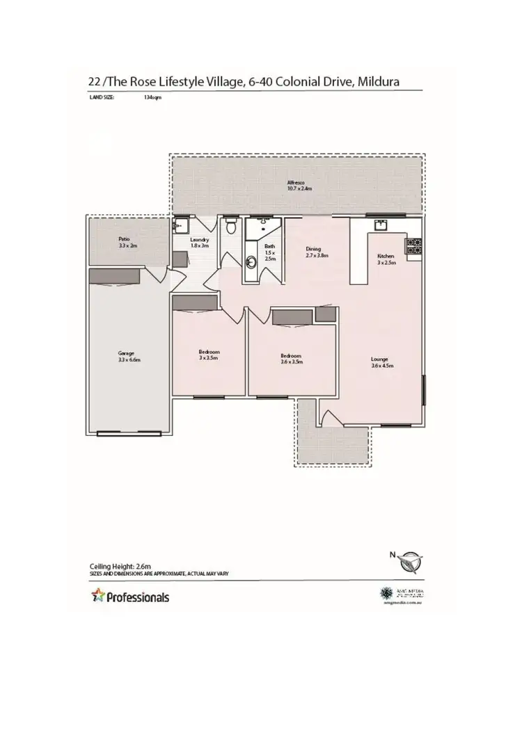 Floorplan of Homely unit listing, 22/6-40 Colonial Drive, Mildura VIC 3500