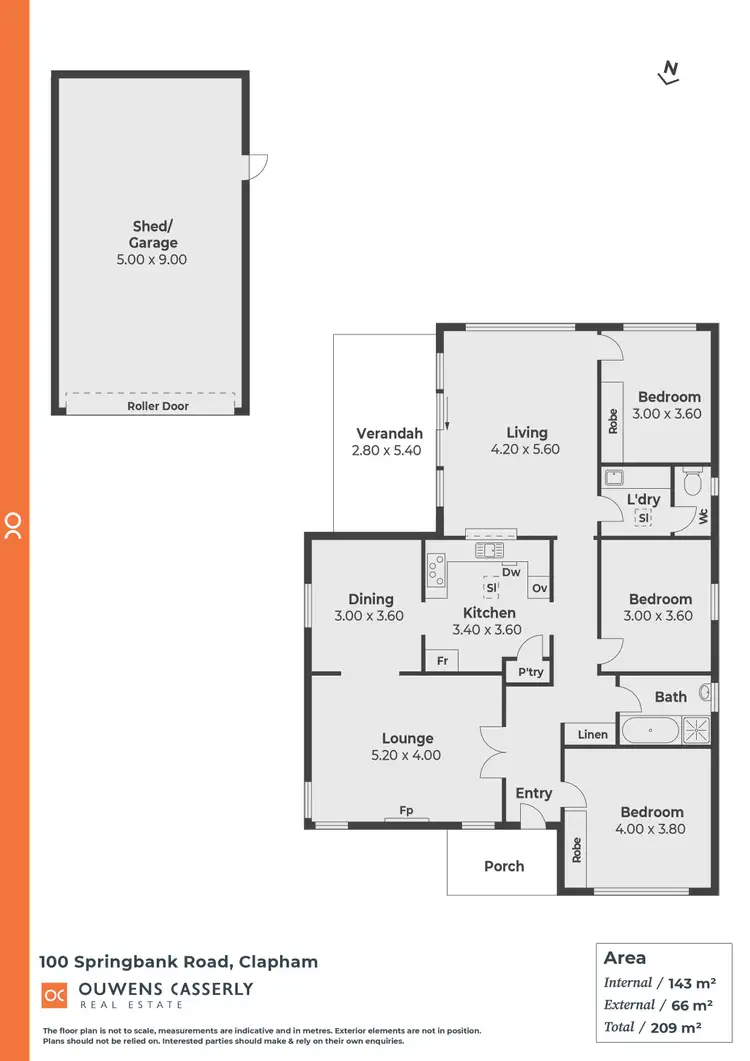 Floorplan of Homely house listing, 100 Springbank Road, Clapham SA 5062