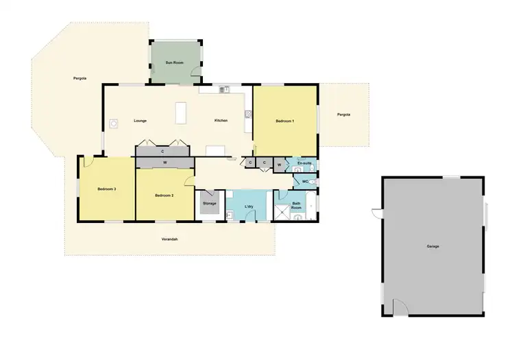 Floorplan of Homely house listing, 13 Timbertop Road, Bet Bet VIC 3472