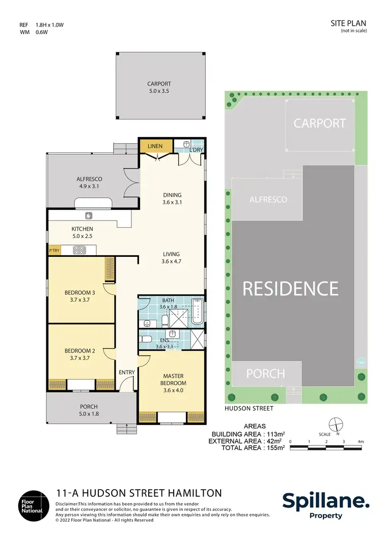 Floorplan of Homely house listing, 11A Hudson Street, Hamilton NSW 2303