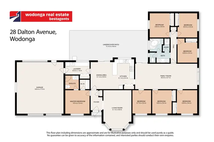 Floorplan of Homely house listing, 28 Dalton Avenue, Wodonga VIC 3690