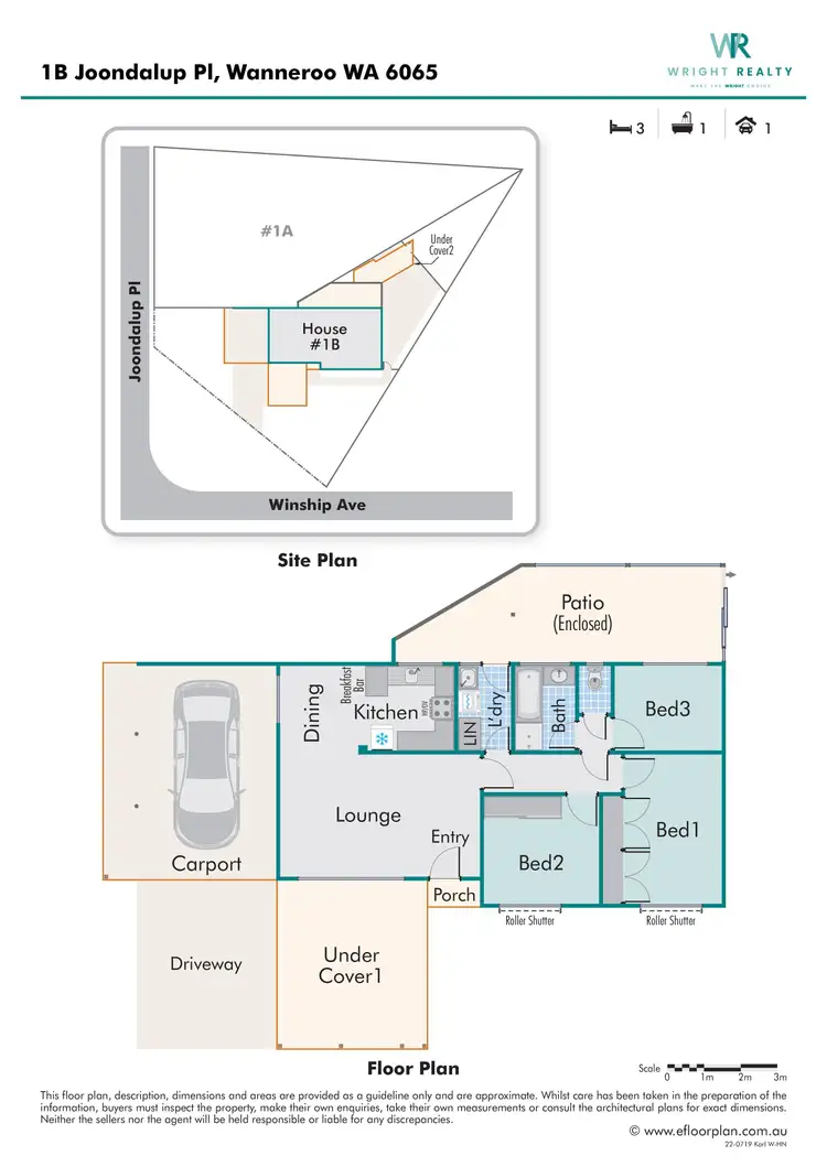 Floorplan of Homely house listing, 1B Joondalup Place, Wanneroo WA 6065