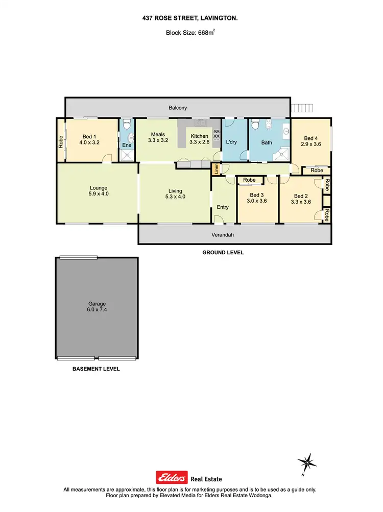 Floorplan of Homely house listing, 437 Rose Street, Lavington NSW 2641