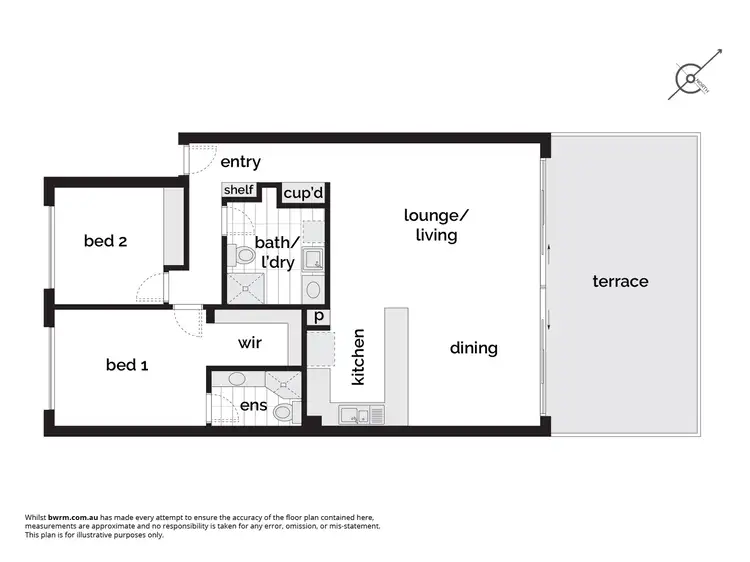 Floorplan of Homely apartment listing, 12/51 Leahy Close, Narrabundah ACT 2604