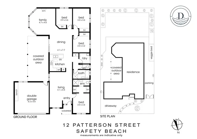 Floorplan of Homely house listing, 12 Patterson Street, Safety Beach VIC 3936