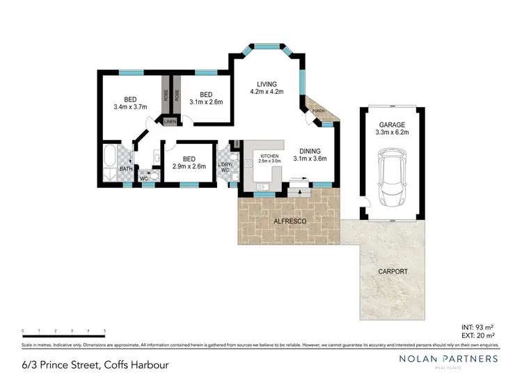 Floorplan of Homely villa listing, 6/3 Prince Street, Coffs Harbour NSW 2450