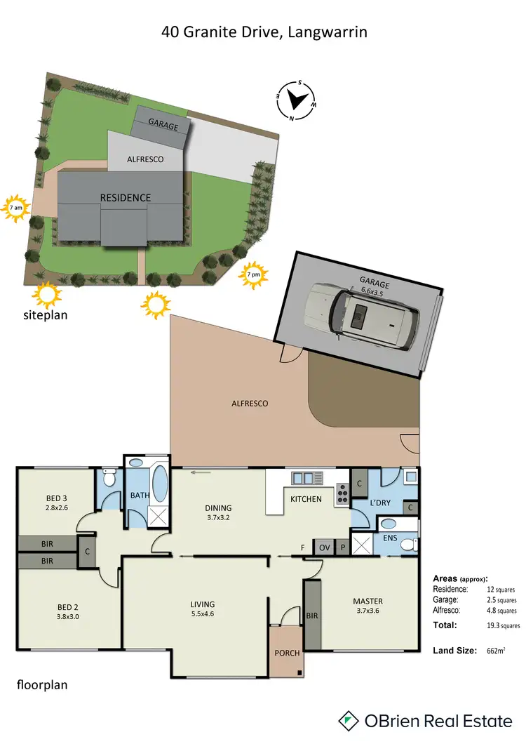 Floorplan of Homely house listing, 40 Granite Drive, Langwarrin VIC 3910