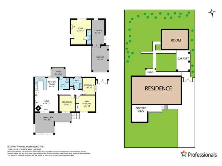 Floorplan of Homely house listing, 6 Sylvan Avenue, Warburton VIC 3799
