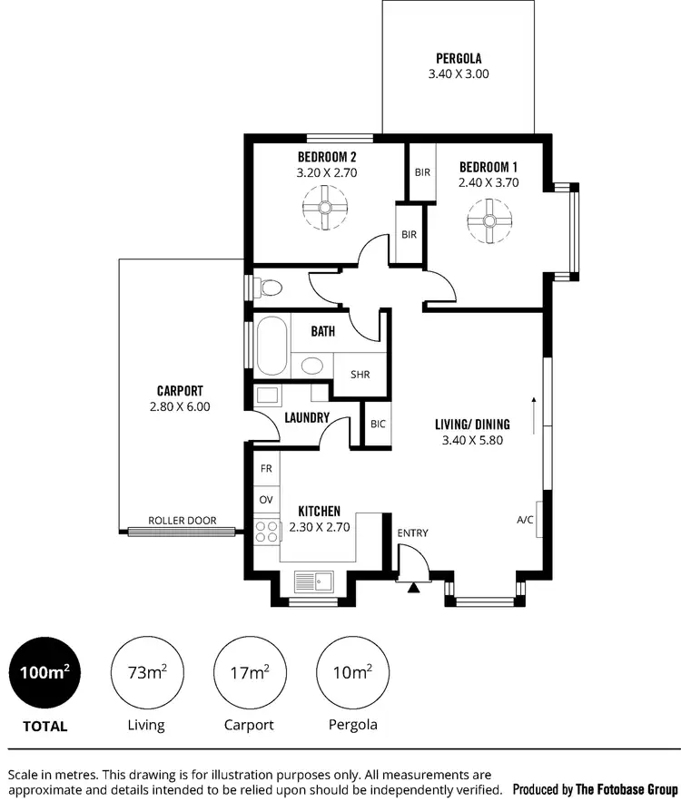 Floorplan of Homely unit listing, 3/12 Glover Avenue, Pooraka SA 5095