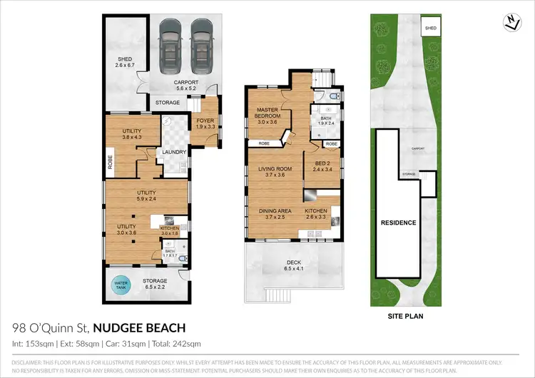 Floorplan of Homely house listing, 98 Oquinn Street, Nudgee Beach QLD 4014
