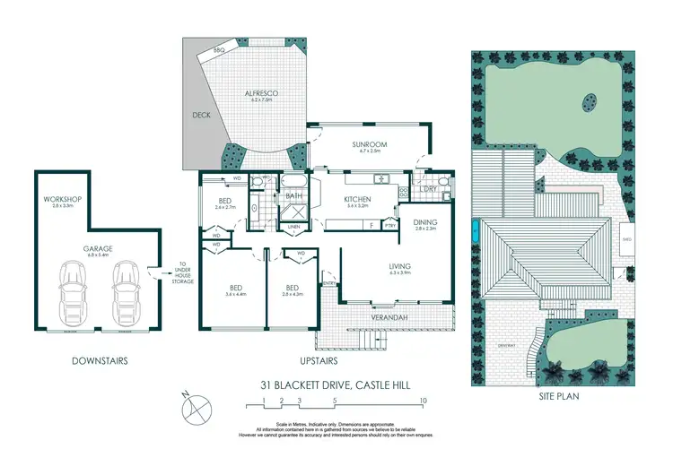 Floorplan of Homely house listing, 31 Blackett Drive, Castle Hill NSW 2154