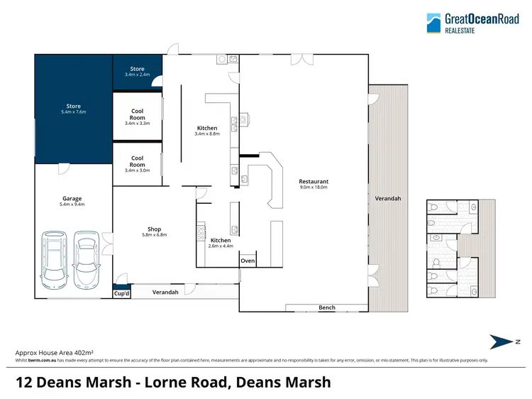 Floorplan of Homely house listing, 12 Deans Marsh - Lorne Road, Deans Marsh VIC 3235