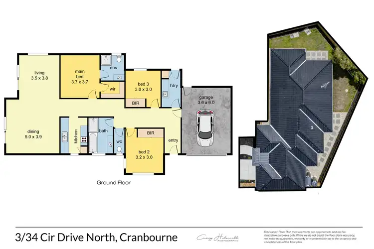 Floorplan of Homely unit listing, 3/34 Circle Drive North, Cranbourne VIC 3977