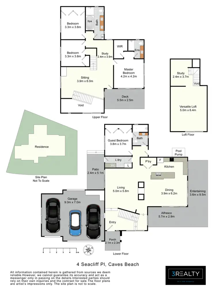 Floorplan of Homely house listing, 4 Seacliff Place, Caves Beach NSW 2281