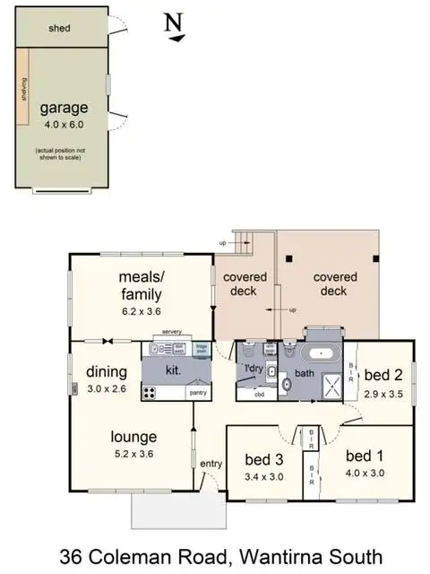 Floorplan of Homely house listing, 36 Coleman Road, Wantirna South VIC 3152