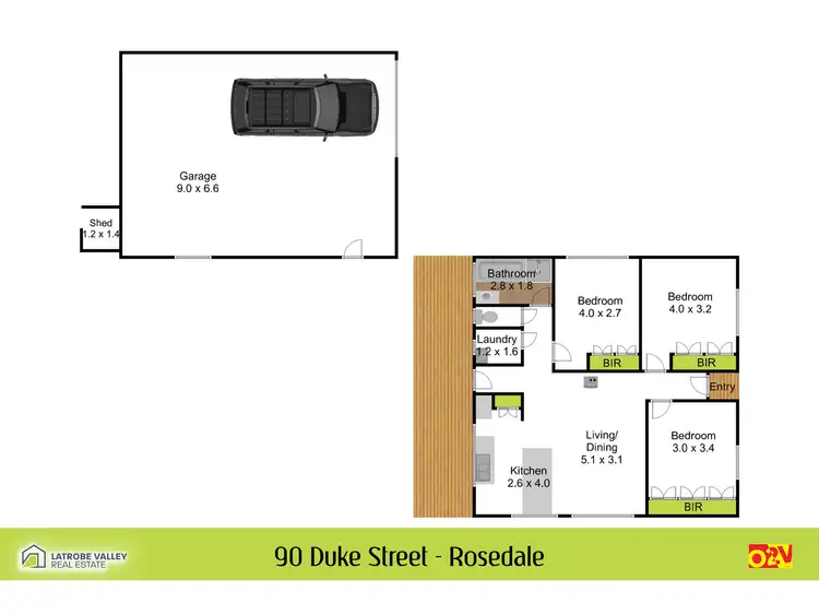 Floorplan of Homely house listing, 90 Duke Street, Rosedale VIC 3847