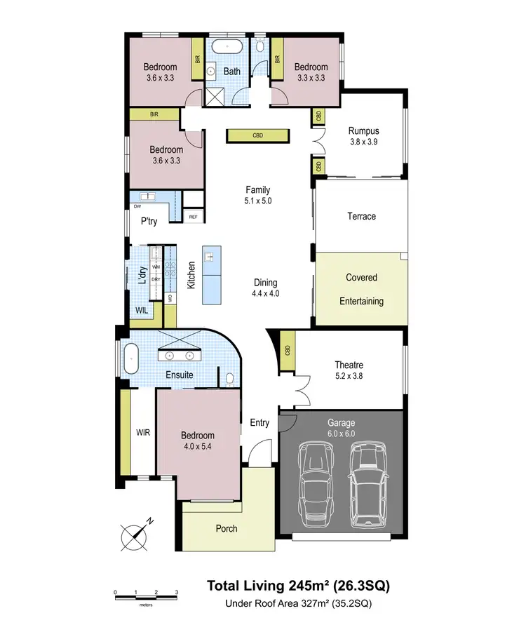 Floorplan of Homely house listing, 39 Blackman Drive, Warragul VIC 3820