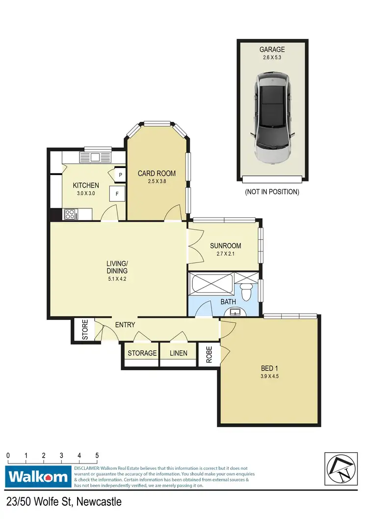 Floorplan of Homely unit listing, 23/50 Wolfe Street, The Hill NSW 2300
