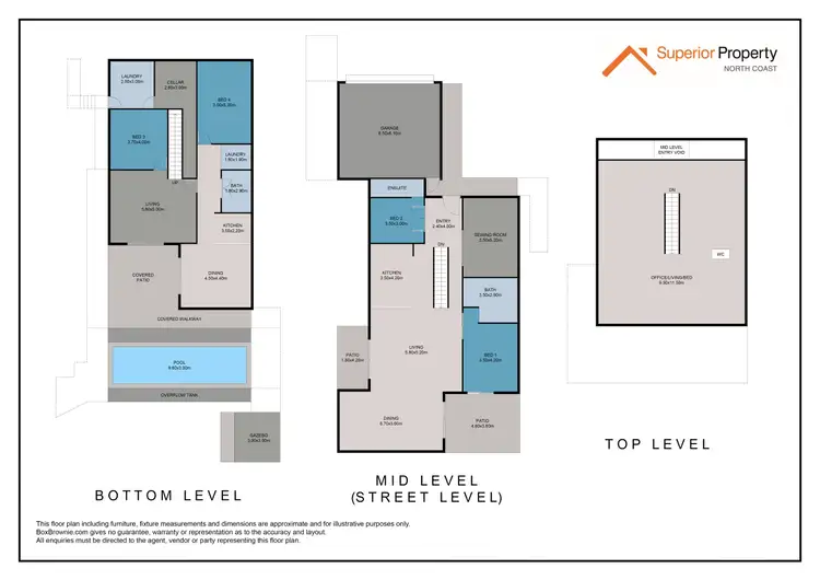 Floorplan of Homely house listing, 35 Ocean View Crescent, Emerald Beach NSW 2456