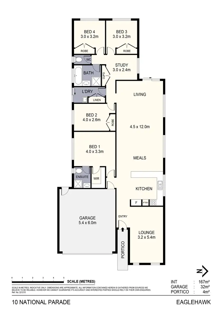 Floorplan of Homely house listing, 10 National Parade, Eaglehawk VIC 3556