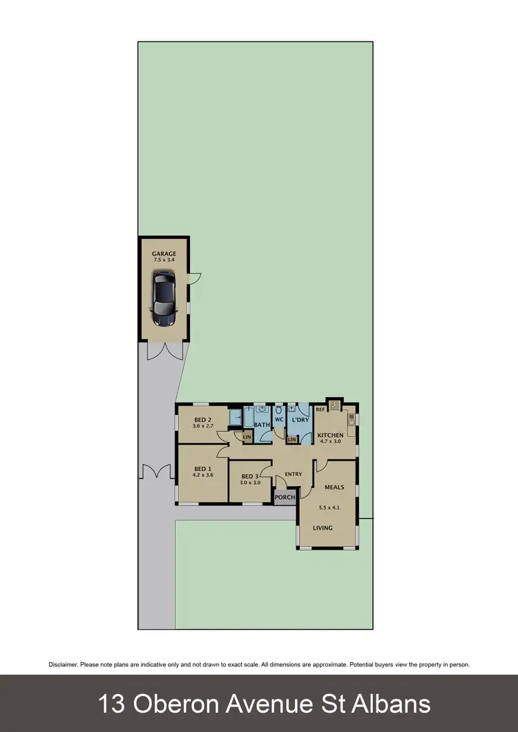 Floorplan of Homely house listing, 13 Oberon Avenue, St Albans VIC 3021