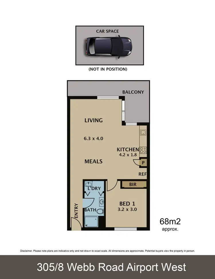 Floorplan of Homely apartment listing, 305/8 Webb Road, Airport West VIC 3042