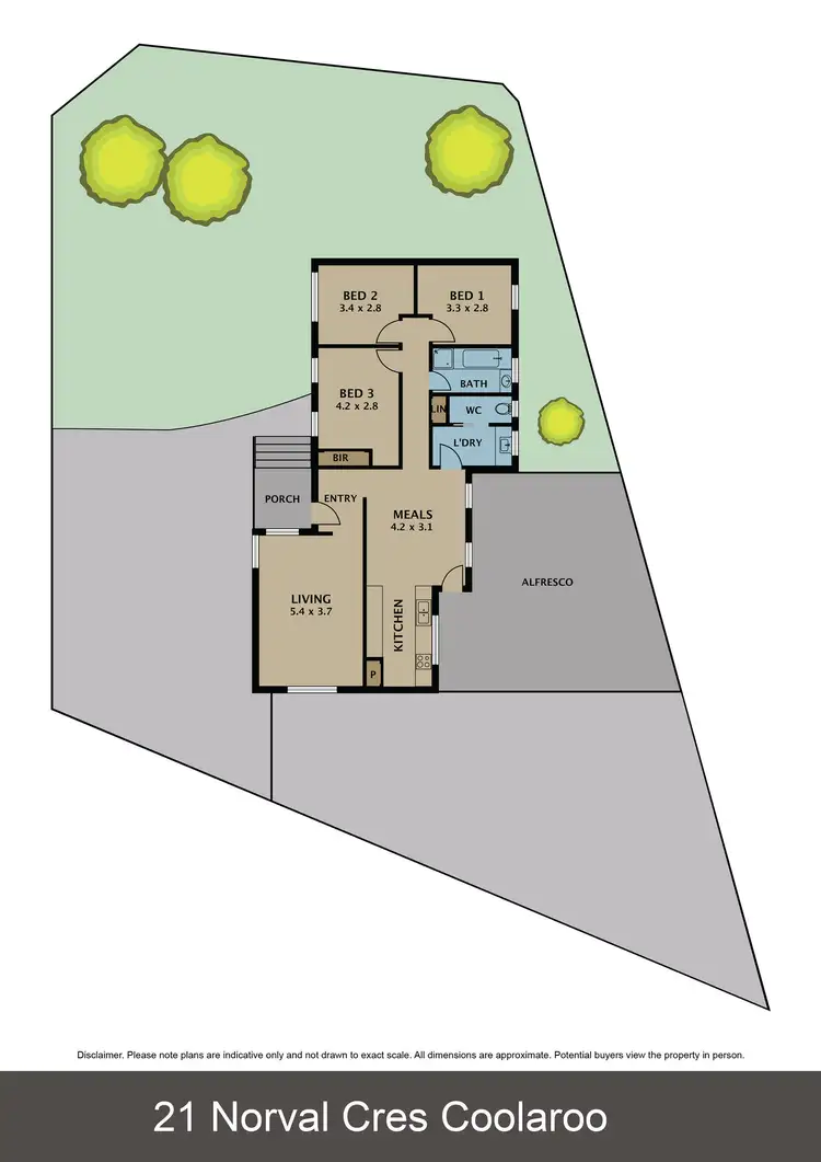 Floorplan of Homely house listing, 21 Norval Crescent, Coolaroo VIC 3048