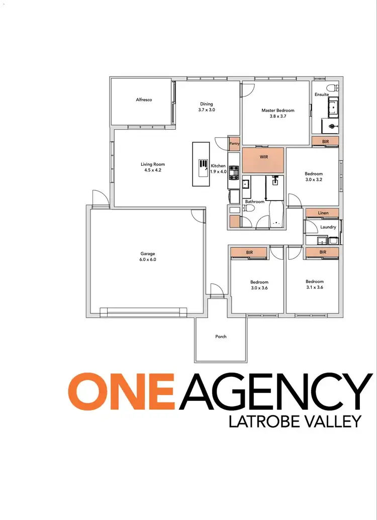 Floorplan of Homely house listing, 12 Dooyork Crescent, Traralgon VIC 3844