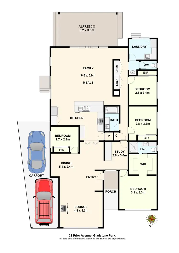 Floorplan of Homely house listing, 21 Prior Avenue, Gladstone Park VIC 3043
