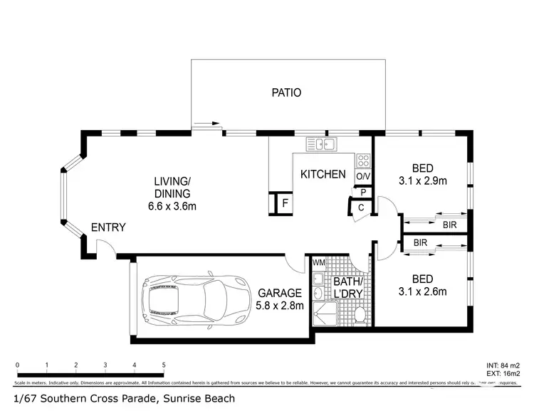 Floorplan of Homely unit listing, 1/67 Southern Cross Parade, Sunrise Beach QLD 4567
