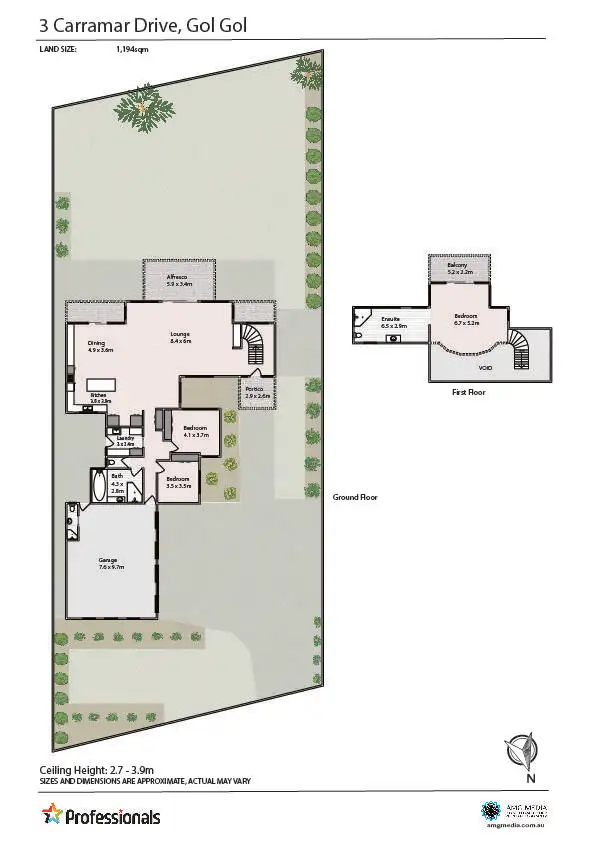 Floorplan of Homely house listing, 3 Carramar Drive, Gol Gol NSW 2738