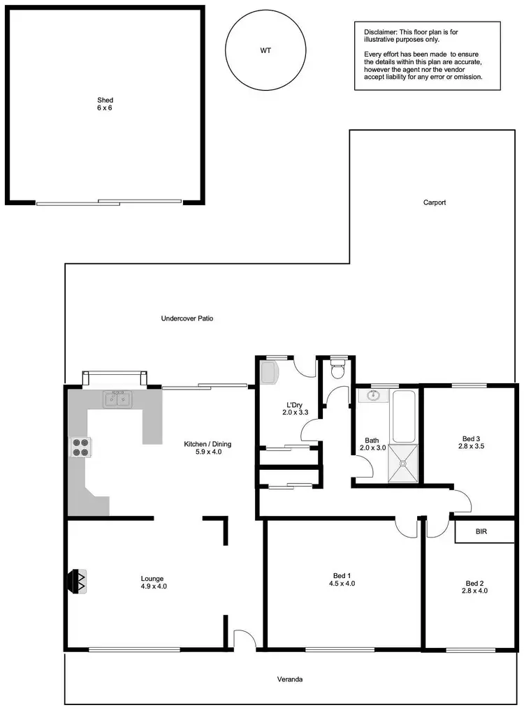Floorplan of Homely house listing, 47 Greenly Avenue, Coffin Bay SA 5607