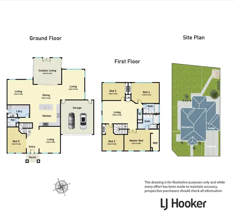 Floorplan of Homely house listing, 1 Cathedral Court, Lynbrook VIC 3975