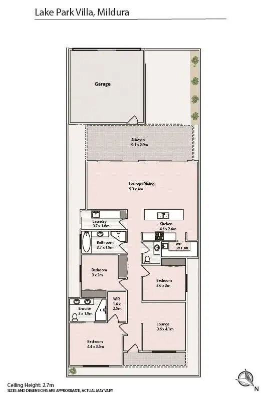 Floorplan of Homely house listing, Lot 98/95 Sixteenth Street, Mildura VIC 3500