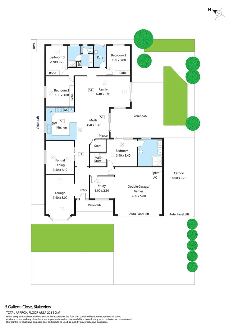 Floorplan of Homely house listing, 5 Galleon Close, Blakeview SA 5114