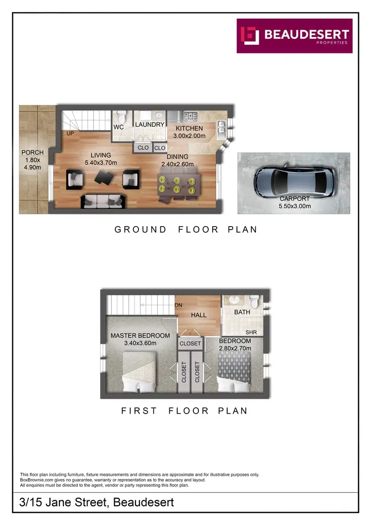 Floorplan of Homely unit listing, 3/15 Jane Street, Beaudesert QLD 4285