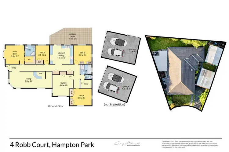 Floorplan of Homely house listing, 4 Robb Court, Hampton Park VIC 3976