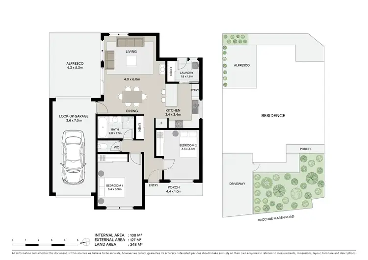 Floorplan of Homely unit listing, 1/94 Bacchus Marsh Road, Corio VIC 3214